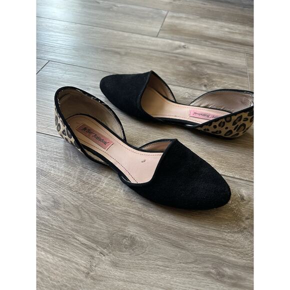 Betsey Johnson Cocoh Leopard  D'Orsay Flats size 6.5 - Picture 1 of 14